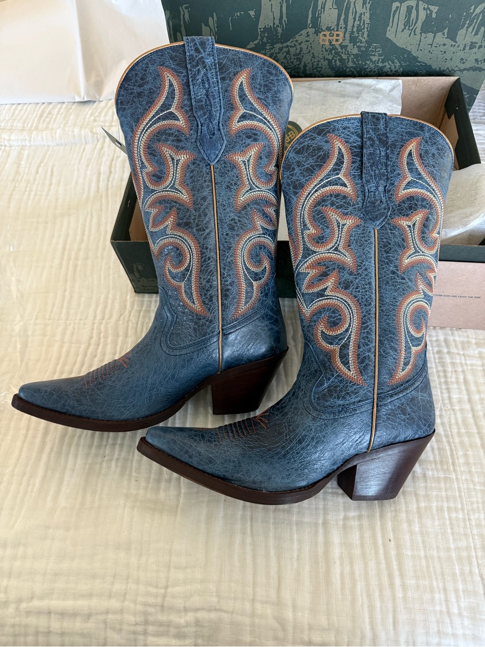NWT Buck & Brana Tessa Cowboy Boots Size 8.5 - Picture 2 of 13